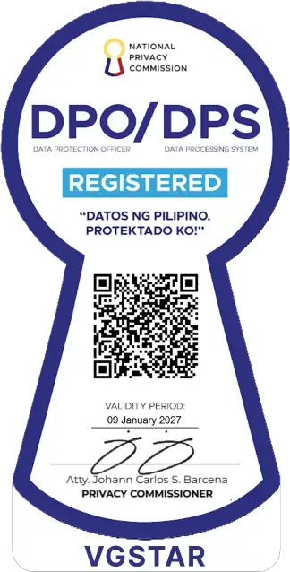 VGSTAR - NPC SEAL OF REGISTRATION